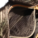 PRADA Shoulder Bag Leather Brown Gold Auth am9602V-26
