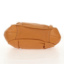 PRADA Shoulder Bag Leather Brown Gold Auth am9602V-5