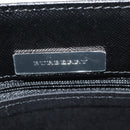 BURBERRY Nova Check Hand Bag Canvas Beige Silver Auth am9603V-10