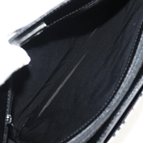 BURBERRY Nova Check Hand Bag Canvas Beige Silver Auth am9603A