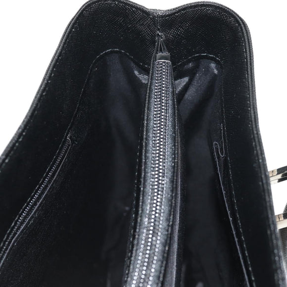 BURBERRY Nova Check Hand Bag Canvas Beige Silver Auth am9603A