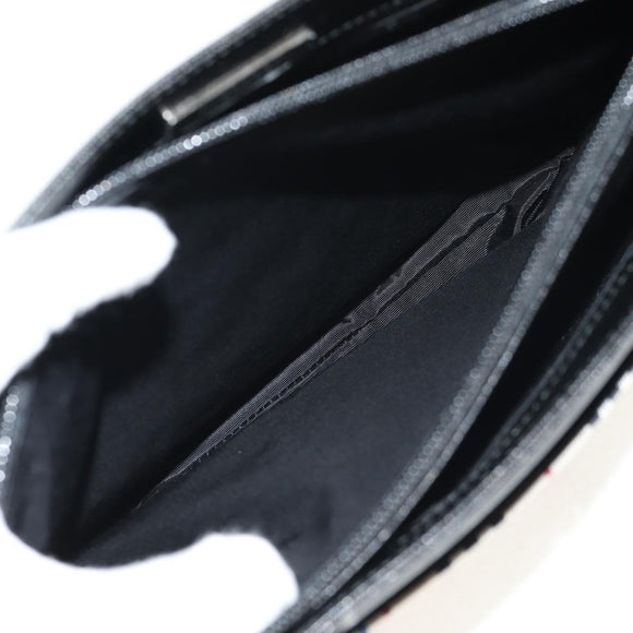 BURBERRY Nova Check Hand Bag Canvas Beige Silver Auth am9603A