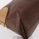 ETRO Paisley Shoulder Bag Canvas Brown Auth am9604-9