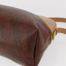 ETRO Paisley Shoulder Bag Canvas Brown Auth am9604-14