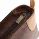 ETRO Paisley Shoulder Bag Canvas Brown Auth am9604-10