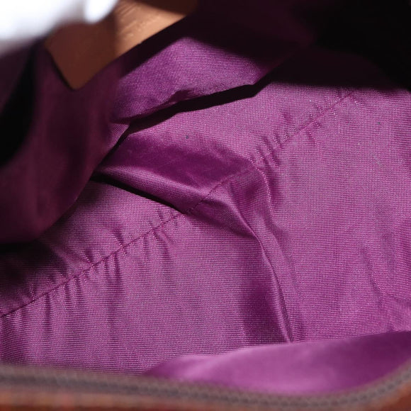 ETRO Paisley Shoulder Bag Canvas Brown Auth am9604