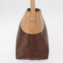 ETRO Paisley Shoulder Bag Canvas Brown Auth am9604-4