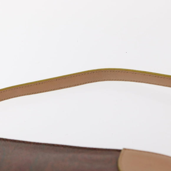 ETRO Paisley Shoulder Bag Canvas Brown Auth am9604