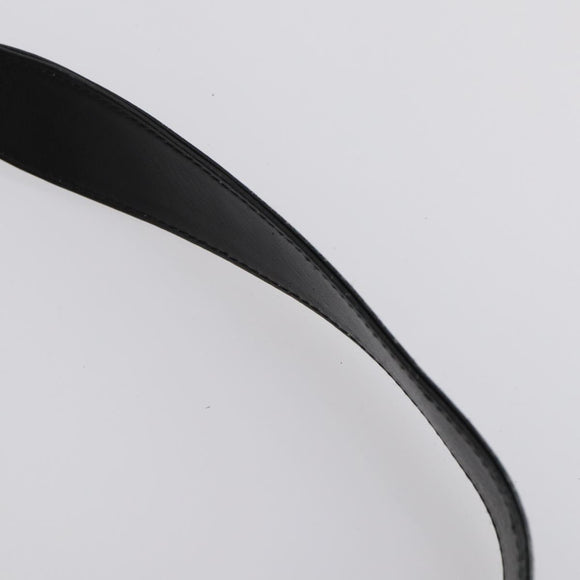 GUCCI Bamboo Shoulder Bag Leather 2way Black Gold 001 1998 1577 Auth am9605