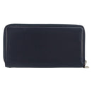 GUCCI Sherry Line Long Wallet Leather Navy Silver 344096 Auth am9608-3