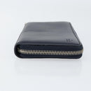 GUCCI Sherry Line Long Wallet Leather Navy Silver 344096 Auth am9608-4
