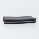 GUCCI Sherry Line Long Wallet Leather Navy Silver 344096 Auth am9608-6