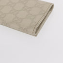 GUCCI GG Canvas Guccissima Card Case Leather White 120965 Auth am9609A-16
