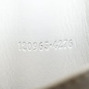 GUCCI GG Canvas Guccissima Card Case Leather White 120965 Auth am9609A-11