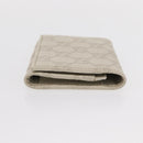 GUCCI GG Canvas Guccissima Card Case Leather White 120965 Auth am9609A-3