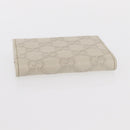 GUCCI GG Canvas Guccissima Card Case Leather White 120965 Auth am9609A-5