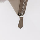 FENDI Long Wallet Leather Beige Gold Auth am9610-8