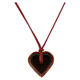 Baccarat Necklace Glass Orange Auth am9611