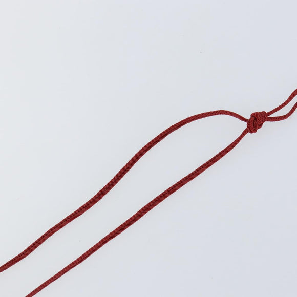 Baccarat Necklace Glass Orange Auth am9611