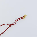 Baccarat Necklace Glass Orange Auth am9611-6