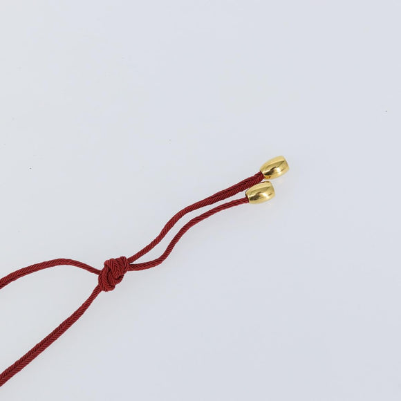 Baccarat Necklace Glass Orange Auth am9611