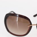 GUCCI Sunglasses plastic Dark Brown Auth am9614-4
