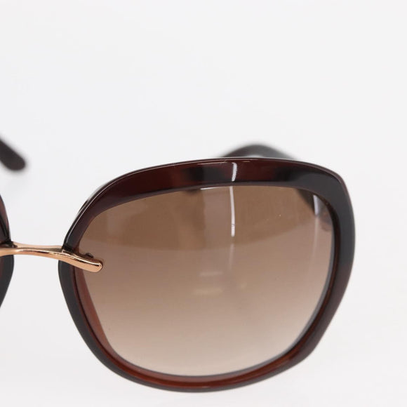 GUCCI Sunglasses plastic Dark Brown Auth am9614