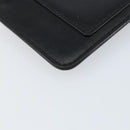 Salvatore Ferragamo Gancini Coin Purse Leather Black Gold Auth am9616-16