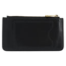 Salvatore Ferragamo Gancini Coin Purse Leather Black Gold Auth am9616-2