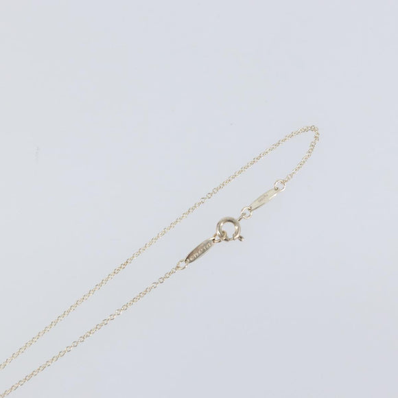 TIFFANY&Co. Open Heart Necklace Ag925 Silver Auth am9618