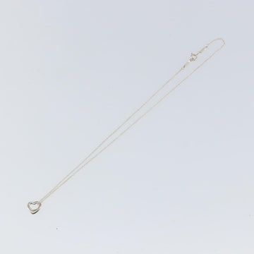 TIFFANY&Co. Open Heart Necklace Ag925 Silver Auth am9618 - 0