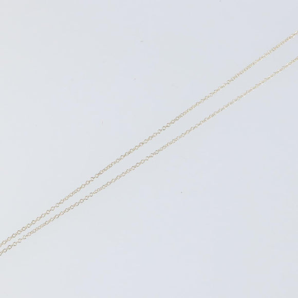 TIFFANY&Co. Open Heart Necklace Ag925 Silver Auth am9618