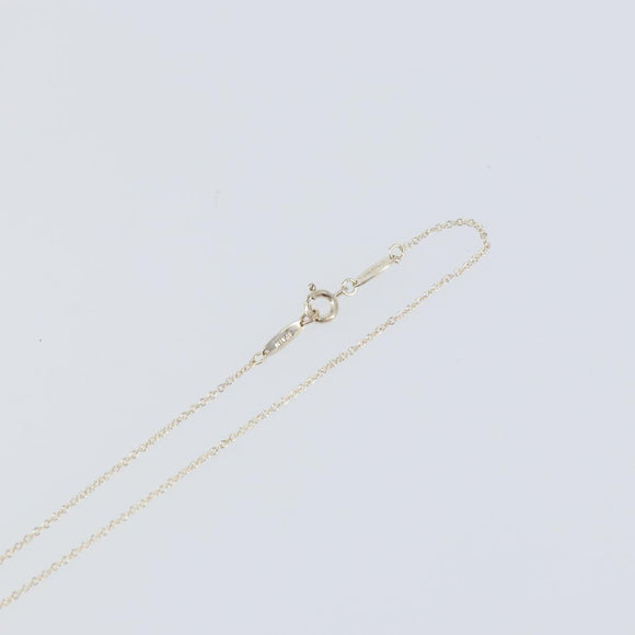 TIFFANY&Co. Open Heart Necklace Ag925 Silver Auth am9618