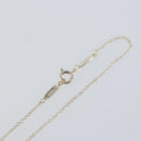 TIFFANY&Co. Open Heart Necklace Ag925 Silver Auth am9618-6