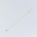 TIFFANY&Co. Open Heart Necklace Ag925 Silver Auth am9618-7