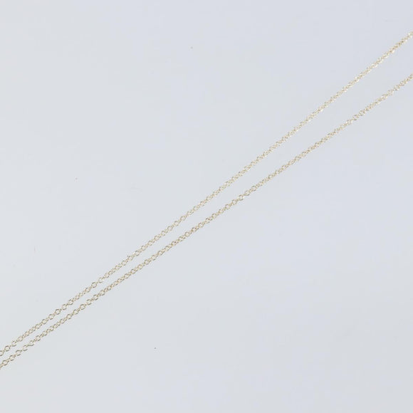 TIFFANY&Co. Open Heart Necklace Ag925 Silver Auth am9618