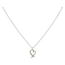 TIFFANY&Co. Loving Heart Necklace Ag925 Silver Auth am9619-1