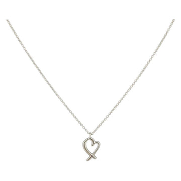 TIFFANY&Co. Loving Heart Necklace Ag925 Silver Auth am9619