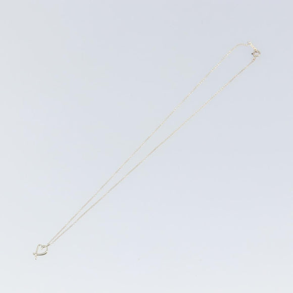 TIFFANY&Co. Loving Heart Necklace Ag925 Silver Auth am9619