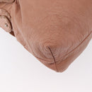 FENDI Celeria Shoulder Bag Leather Pink Silver Auth am9621-17