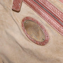 FENDI Celeria Shoulder Bag Leather Pink Silver Auth am9621-21