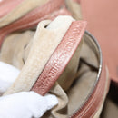 FENDI Celeria Shoulder Bag Leather Pink Silver Auth am9621-12