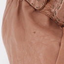 FENDI Celeria Shoulder Bag Leather Pink Silver Auth am9621-5