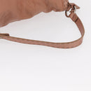 FENDI Celeria Shoulder Bag Leather Pink Silver Auth am9621-9