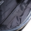 BURBERRY Nova Check Shoulder Bag Nylon Black Silver Auth am9622-12