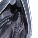 BURBERRY Nova Check Shoulder Bag Nylon Black Silver Auth am9622-17