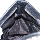 BURBERRY Nova Check Shoulder Bag Nylon Black Silver Auth am9622-18