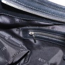 BURBERRY Nova Check Shoulder Bag Nylon Black Silver Auth am9622-19