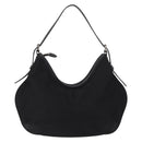 BURBERRY Nova Check Shoulder Bag Nylon Black Silver Auth am9622-2