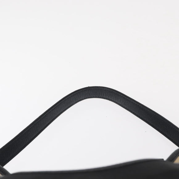 BURBERRY Nova Check Shoulder Bag Nylon Black Silver Auth am9622